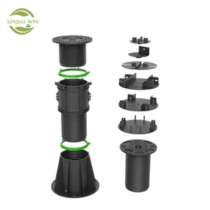 XINDAI new deck pedestal system with aluminum joist plastic floating deck pedestals