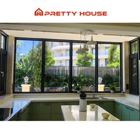 Fenêtres panoramiques en aluminium sur mesure pour villa, grandes fenêtres françaises à vue panoramique, fenêtres fixes en verre du sol au plafond