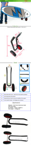 Chariot de surf Yonk, chariot de SUP, porte-SUP - Product Image 5