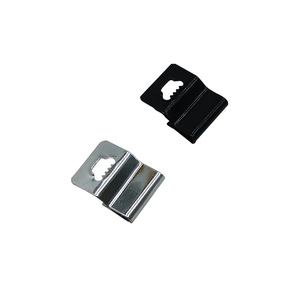 E1429 Wire Rope <b>Clip</b> Metal Hanger Black Silver Detachable Hook Type For Photo <b>Frame</b> Wall Mounting - Product Image 5