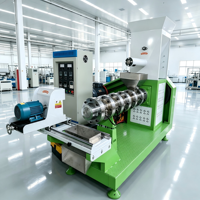 Extrudeuse de nourriture pour poissons de type sec à haute efficacité, machines de traitement de nourriture pour poissons à petite échelle