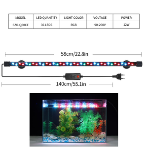 JSD RGB <span class=keywords><strong>LED</strong></span> Waterdichte Aquariumverlichting Hoge Helderheid Kleurverbeterende Visbaklamp voor Arowana Bak & Siervisbak - Product Image 5
