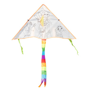 Cerf-volant vierge à faire soi-même pour enfants et parents, avec dessin de dessin animé, tutoriel de fabrication manuelle - Product Image 3