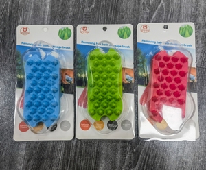 Evcil hayvan Tedarikçisi Silikon Anti-skid Kedi Bakım Duş Aracı Kauçuk Fırça Banyo evcil hayvan fırçası - Product Image 6