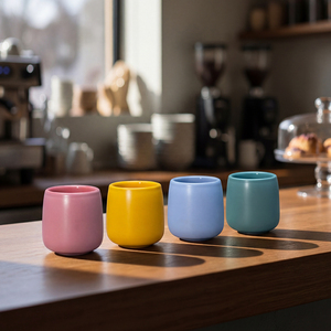 고품질 계란형 이중벽 커피잔, 고온 소성, 더블샷 에스프레소 전용 - Product Image 6