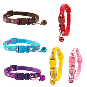 Hebilla de seguridad ajustable reflectante para mascotas, <span class=keywords><strong>Collar</strong></span> para gatos, campana, suministros para mascotas - Product Image 1