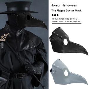 Masque de bec de médecin de la <span class=keywords><strong>peste</strong></span> en plastique, accessoire de cosplay, cadeau, vente exclusive transfrontalière - Product Image 1