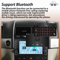 Autoradio Android 15 LELV pour VW Touareg 2004-2011 Transporter 2004-2009 8 cœurs 12+256G CarPlay sans fil Android Auto 4G LTE GPS