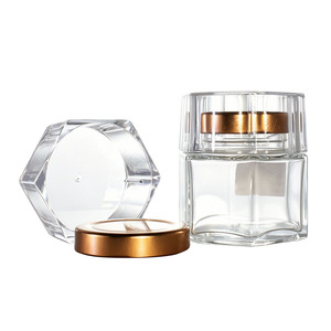 Barattoli <span class=keywords><strong>in</strong></span> <span class=keywords><strong>Vetro</strong></span> Vuoti di Alta Qualità, Design Unico, Senza Piombo, Personalizzabili, Trasparenti, da 50ml e 100ml per Noci, Arachidi, Mandorle, Caramelle, Tè, con Stampa Laser - Product Image 2