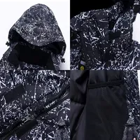 Jaket setelan salju anak-anak 2025 setelan olahraga luar ruangan mantel Ski celana bertali kostum anak-anak musim dingin Set pakaian papan salju anak laki-laki perempuan