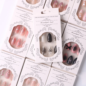TSZS alta calidad personalizado prensa en las <span class=keywords><strong>uñas</strong></span> al por mayor 24 piezas corto <span class=keywords><strong>almendra</strong></span> puntas de <span class=keywords><strong>uñas</strong></span> artificiales manicura ABS <span class=keywords><strong>palo</strong></span> en las <span class=keywords><strong>uñas</strong></span> - Product Image 3