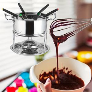 Marmite à <span class=keywords><strong>fondue</strong></span> multifonction en acier inoxydable épaissi pour fromage, chocolat et <span class=keywords><strong>fondue</strong></span> chinoise. Facile à nettoyer, détachable - Product Image 3