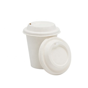 LOKYO 80 millimetri eco-friendly compostabili biodegradabile tazza coperchi da asporto usa e getta di carta di pasta di coperchio della tazza di caffè - Product Image 2