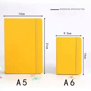 Personalized Logo A5 A6 80 <b>Sheets</b> Journals Pu Leather Hardcover Notebook With Bandage Custom Promotional Gifts - Product Image 5