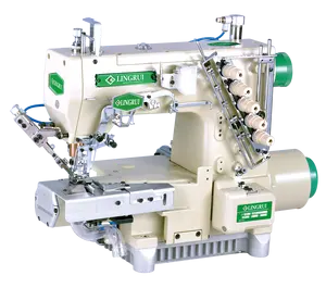 LINGRAI ST 787-N600 Good Performance Tape Binding Interlock Industrial flatlock Sewing Machine For T-Shirt