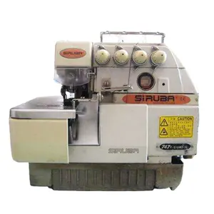 Utilizar La surjeteuse Buen estado <span class=keywords><strong>Siruba</strong></span> 747 747f <span class=keywords><strong>overlock</strong></span> 4 hilos máquina de coser industrial - Product Image 1