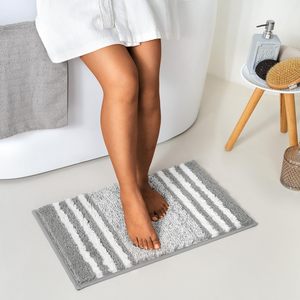 Alfombra de Baño Personalizada, Suave y Esponjosa, con Rayas, de Microfibra de Secado Rápido, Antideslizante - Product Image 4