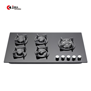 IDEA Nuevo estilo 90cm Cookertop 5 quemadores <span class=keywords><strong>Estufa</strong></span> de gas Parte Empotrada <span class=keywords><strong>Estufa</strong></span> de gas de vidrio templado negro/Placa de cocina - Product Image 4