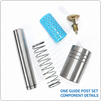 Composants de guidage de moule de précision PinDing : Piliers de guidage à roulement à billes, manchons de guidage, cages de retenue SRP pour matrices de découpe