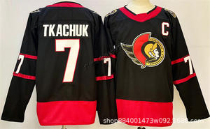 사용자 정의 뉴욕 섬 주민 아이스 하키 저지 세트 긴 소매 스포츠 셔츠 클럽 로고 100% 폴리에스터 하키웨어 - Product Image 6