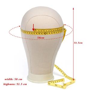 Leeons 21 "-25" fabrika ucuz peruk standı saç uzatma aracı peruk yapma aksesuarları manken tuval blok kafa peruk yapmak için - Product Image 3