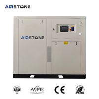 Compresor de Aire de Tornillo Rotativo Industrial AirStone Sin Aceite, Lubricado por Agua, 55-90KW, 8-10Bar, Accionamiento Directo PLC, de Alta Resistencia para PET