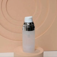 Flacon à pompe sans air PP emballage cosmétique pour shampooing soins de la peau soins des cheveux 15ml/30ml/50ml couleur personnalisée et sérigraphie