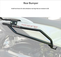 Kit complet de barres de protection avant et arrière, porte-bagages arrière et supports de top-cases latéraux pour modification de moto KYMCO Xciting S350 2023 CK300T-13