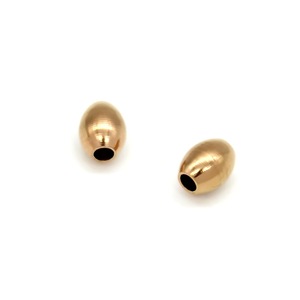 Stainless Steel Oval Beads Through Hole <b>Spacer</b> Beads For Bracelets Necklaces DIY Jewelry Making Accessories - Product Image 5