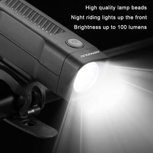 Bright <b>Light</b> T6 LED Front USB Rechargeable MTB Mountain Lamp 100LM Bike Headlight Flashlight Cycling Scooter - Product Image 3