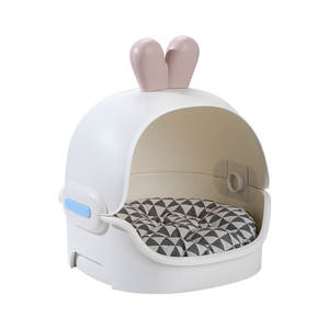 Nieuwe Vier Seizoenen Kattennest Semi-Ingesloten Verwijderbaar En Wasbaar Huisdierenhuis Winter Warm Kattenhondennestbed - Product Image 1