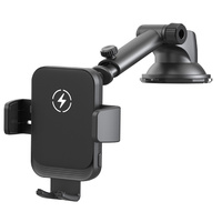 Support de téléphone de voiture sans fil à charge rapide avec rotation à 360 degrés pour tableau de bord