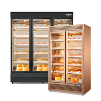 Personnalisé boeuf Steak saucisse viande vieillissement à sec vieilli refroidisseur réfrigérateur affichage de réfrigérateur verre sec Dri ager armoire pour restaurant