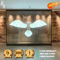 Écran LED transparent ultra-fin haute luminosité HD pour vitrine, affichage LED transparent pour publicité en magasin intérieur HD