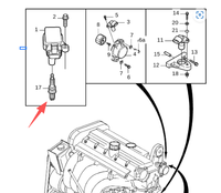 Bougie d'allumage de remplacement OE 8642661 pour système d'allumage S80, directement de l'usine Wodannuo