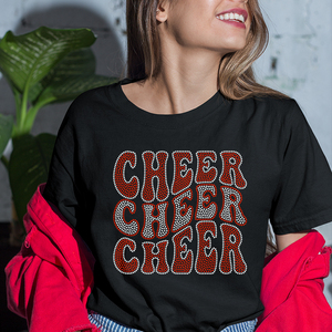 CHEER คุณแม่คริสตัลสีแดงสีทองแบบปะติดพลอยเทียมสีเขียวร้อนสำหรับติดเสื้อเชิ้ตกระเป๋าสปอร์ตบรา - Product Image 3