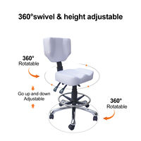 TS-3218 TOMSPA Fauteuil de Maître Commercial Moderne en Fer pour Salon de Coiffure, Pivotant à 360°, Réglable en Hauteur, Massage, Garantie 1 An, Beauté