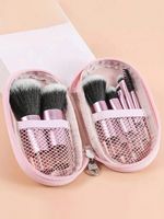 Fournisseur Premium 10 couleur rose manche court portable poudre libre blush fard à paupières maculé maquillage ensemble de pinceaux avec sac de rangement