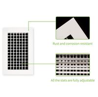 Fabricant OEM de grilles d'aération carrées en aluminium, efficaces, pour murs et sous-sols, design artisanal moderne