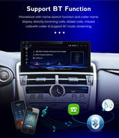 Radio Android de 12.3 Pulgadas con GPS y Navegación para Pantalla de Reproductor, Carplay, DSP, MP3, Transmisor FM, Mirror Link para Lexus RX350 2009-2014