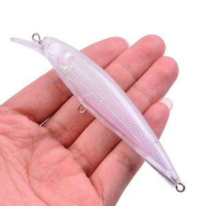 Transparent 3D Fish Eyes Floating Fishing Lure Mino Bionic Bait Plastic Floating HARD Bait Climbing Wave for Wholesale