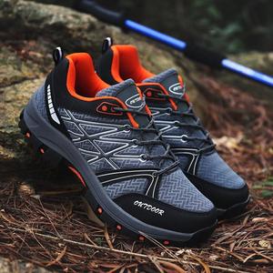Zapatos deportivos transpirables para exteriores, de malla, de caña baja, para senderismo, montañismo, botas de senderismo para hombre, zapatos deportivos para correr y senderismo. - Product Image 1