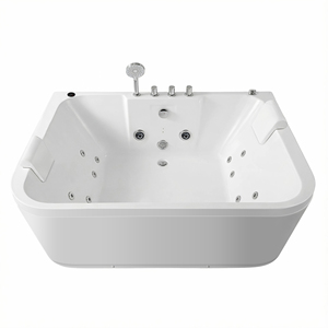 Bañera de Hidromasaje OE HOME de 61 Pulgadas, Acrílica y de Acero, para 2 Personas, para Muebles de Baño - Product Image 6