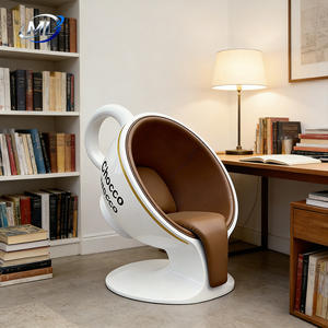ML040 Modern Coffee Cup Shaped Durable Fiberglass Casual Seating Stool & Leisure Chair for Hotel VIP Reception Areas - Product Image 6