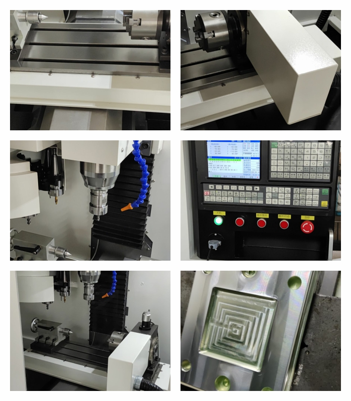 XH7120  8000rpm cnc milling machine  3/4 axis BT30 spindle small machine center