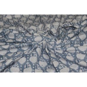 Proveedores de Tela Étnica Jaipuri Estampada a Mano, Tela 100% Algodón, Tela Suave Natural Estampada a Mano por Metro - Product Image 6