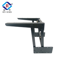 Mécanisme de levage de table à ressort à gaz unique B04-2H Installation facile Support stable Table basse pliante réglable à cadre en métal