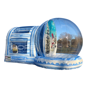 Commerical jumping castle winter snow globe eventi per feste a tema buttafuori bubble gonfiabile bounce house per bambini e adulti - Product Image 1