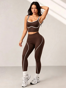Ensemble de sport respirant sans couture pour femmes grandes tailles, commande en gros, directement de l'usine, vêtements de yoga et de sport pour revendeurs mondiaux - Product Image 5