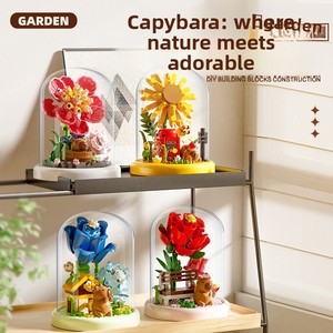 Blocs de construction en plastique ABS Capybara Garden Treehouse Street Scene DIY Jouet pour fille Cadeau Vente en gros - Product Image 2